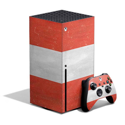 Distressed Austria Flag Xbox Series X Skins